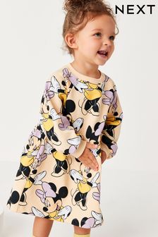 Disney Minnie Mouse Beige Sweat Dress (3mths-7yrs) (T54528) | kr201 - kr228