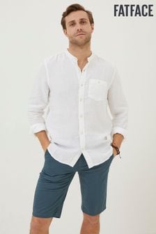 FatFace White Linen Grandad Shirt (T54635) | €37