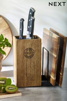 Natural Bronx Knife Block and Chopping Board Storage (T54765) | TRY 986