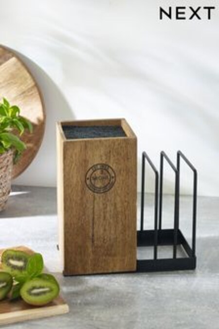 Natural Bronx Knife Block and Chopping Board Storage (T54765) | $78