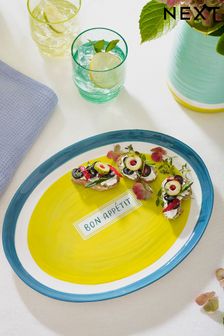 Teal Blue Bon Appétit Platter (T54825) | $32