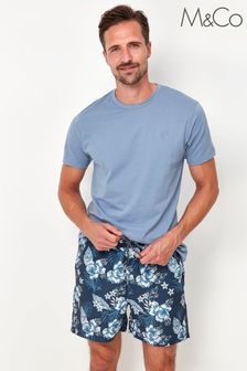 M&Co Blue Floral Swim Shorts (T54835) | €25