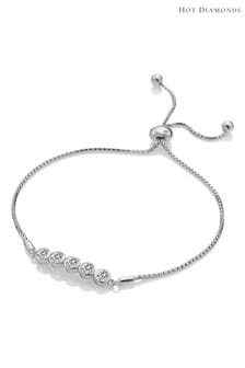 Hot Diamonds Silver Tone Tender White Topaz Bracelet (T54909) | €114