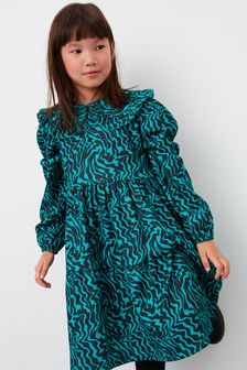 Green Zebra Tiered Dress (3-16yrs) (T55013) | €22.50 - €29