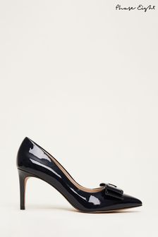 Phase Eight Blue Patent Bow Court Shoes (T55180) | 84 €