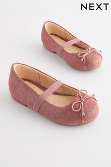 Pink Shimmer Ballet Occasion Shoes (T55320) | €9 - €10.50