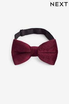 Burgundy Red Velvet Bow Tie (T55883) | kr162
