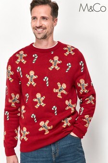 M&Co Red Gingerbread Jumper (T56153) | $46