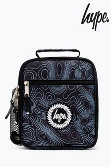 Hype. Unisex Mini Topographic Crest Black Lunchbox (T56247) | $29