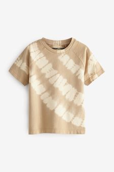 טבעי - חולצת טי בצביעת טבילה/ טאי דאי בשילוב צבעים (3 חודשים עד גיל 7) (T56271) | ‏27 ₪ - ‏35 ₪