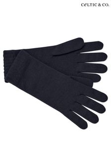 Celtic & Co. Blue Cashmere Gloves (T56328) | 74 €