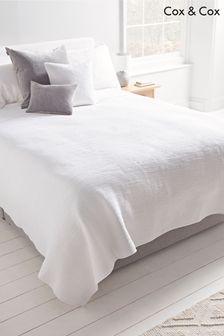 Cox & Cox White Cotton Quilted Bedspread (T56884) | €306