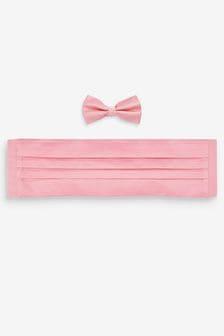 Pink Cummerbund And Bow Tie Set (T56990) | €30