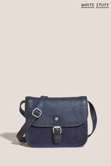 White Stuff Navy Eve Buckle Leather Satchel (T57036) | 37 €