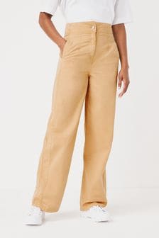 Camel Utility Wide Leg Trousers (T57127) | €21