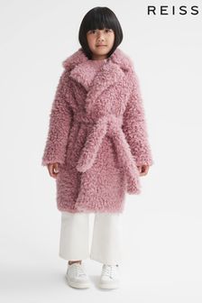 Reiss Pink Theo Senior Teddy Coat (T57240) | €195