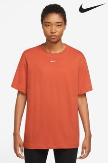 Nike Orange Mini Swoosh Oversized T-Shirt (T57370) | €17.50