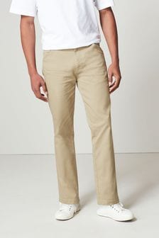 Stone Straight Fit Stretch Utility Chino Trousers (T57516) | kr332