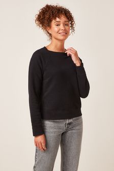 Black Essentials Cotton Jersey Sweatshirt (T57846) | 21 €