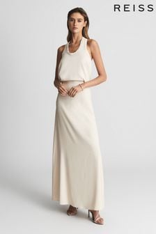 Reiss Blush Kennedy Lace Back Maxi Dress (T57907) | $274