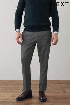 Charcoal Grey Slim Trimmed Donegal Smart Trousers (T58068) | 17 €