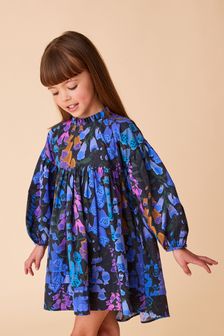 Purple Foxglove Printed Dress (3-16yrs) (T58095) | €44 - €53