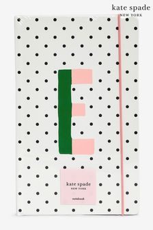 kate spade new york White Initial Take Note Sparks Of Joy Large Notebook - E (T58113) | €23.50