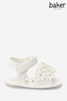 Baker by Ted Baker White Flower Sandals (T58135) | AED93