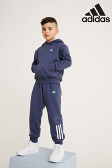 adidas Blue Hooded Little Kids Tracksuit (T58335) | SGD 58