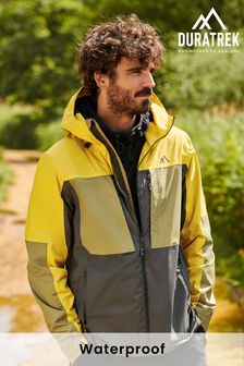 Yellow/Grey Fleece Lined Waterproof Anorak Jacket (T58374) | 33,940 Ft