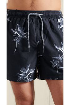 Superdry Black Super 5s Beach Volley Swim Shorts (T58391) | TRY 453