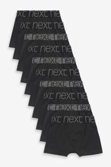 Negro/cinturilla gris - Pack de cinco calzoncillos (2-16 años) (T58619) | 35 € - 42 €