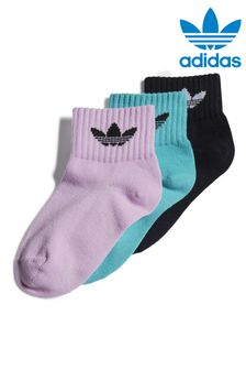 adidas originals Purple Mid-Ankle Socks Three Pack (T58711) | €11.50