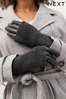 Black/Grey PU Glove Handwarmer (T58812) | kr330