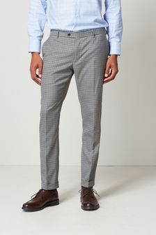 Brown Gingham Check Suit: Trousers (T59146) | €18.50