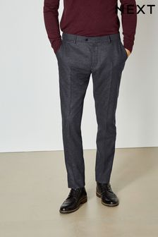Marineblau - Anzug aus Donegal-Wollmischgewebe: Hose (T59165) | 70 €
