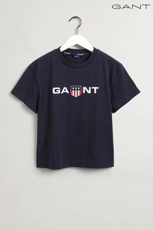 GANT Teen Girls Retro Shield Cropped T-Shirt (T59270) | €14.50
