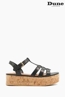 Dune low sales wedge sandals