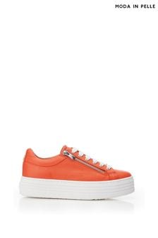 Moda In Pelle Azara Chunky Sole Lace Up Trainers With Side Zip (T59390) | €66