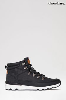 Threadbare Black Contrast Sole Hiker Boots (T59460) | €63
