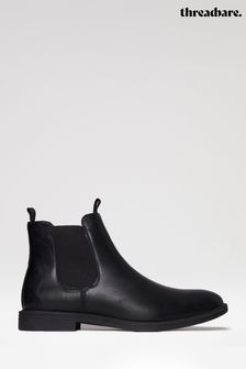 Threadbare Black Classic Chelsea Boots (T59461) | Kč1,785