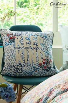 Cath Kidston Mid Blue Kindness Cushion (T59876) | $76