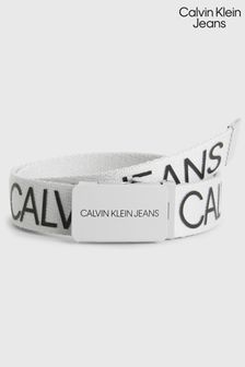 Calvin Klein Jeans Boys Grey Canvas Logo Belt (T59971) | 43 €
