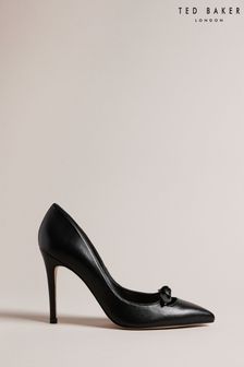 Черные туфли-дутые туфли на каблуке с острым бантом Ted Baker Teliah - 100 мм (T60152) | €81