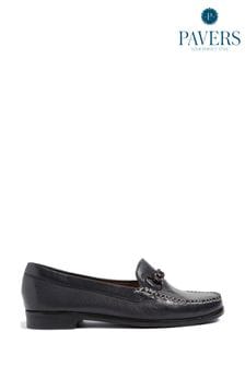 Pavers Blue Leather Snaffle Loafers (T60229) | €71