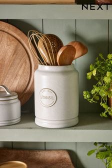 Natural Country Badge Utensil Pot (T60607) | €19