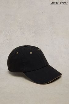 White Stuff Black Cotton Baseball Cap (T60750) | 116 QAR