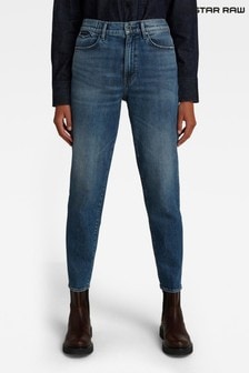 Синие джинсы в винтажном стиле G-star Janeh (T60869) | 2 880 грн