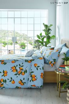 Skinnydip Summer Blue Orange Blossom Duvet Cover and Pillowcase Set (T60872) | €37 - €65