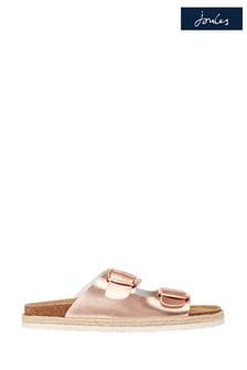 Joules Pink Reina Twin Strap Sandals With Moulded Footbed And Jute Wrap (T61226) | 30 €